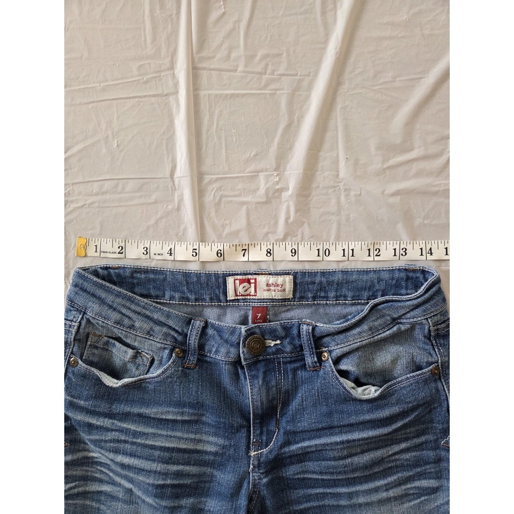 Lei‎ Ashley Lowrise Bootcut Jeans Womens 7 Long - Picture 6 of 8